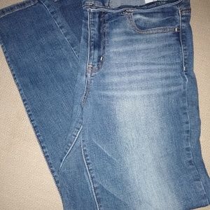 Women's  high rise jeans.